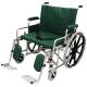 26" Wide Bariatric Non-Magnetic Wheelchair with Detachable Elevating Legrests