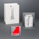 Poltex WHITIS White Acrylic Tissue Box Holder - High Bond Tape Mount (Supplies are Not Included)
