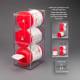 Poltex WIPE3VM-W Visual Management Wipe Tub Dispenser - Wall Mount (Supplies are Not Included)