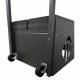 Ultra-convenient "tilt-and-go" design featuring two casters that enable easy mobility.