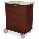 Harloff WV540PC-CM Wood Vinyl 540 Punch Card Medication Card with Key Lock, Locking Narcotics Box, Cherry Mahogany Cabinet Finish. Shown with Light Top option.