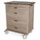 Harloff WV540PC-DW Wood Vinyl 540 Punch Card Medication Card with Key Lock, Locking Narcotics Box, Driftwood Gray Cabinet Finish. Shown with Dark Top option.