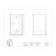 Poltex WYPL30 L30 Wipe Box Holder - Dimensions