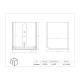 Poltex WYPL40BK L40 Wipe Dispenser - Dimensions