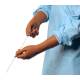 Phillips Safety XGuard RR3 Radiation-Reducing Surgical Rubber Glove, 0.60 mm Thickness - Handling a Guidewire (Guidewire not included)