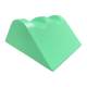 Techno-Aide YMCM-MR MR Safe Coated Medium Leg Rest Sponge with Knee Cutouts, Stealth - 16.25" L x 12.5" W x 7" H