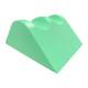 Techno-Aide YMCP-MR MR Safe Coated Large Leg Rest Sponge with Knee Cutouts, Stealth - 24" L x 18" W x 10" H
