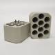 Hermle Z496-1000-A50 10 x 50 mL Conical Adapter for Z496-1000-RBUK Bucket