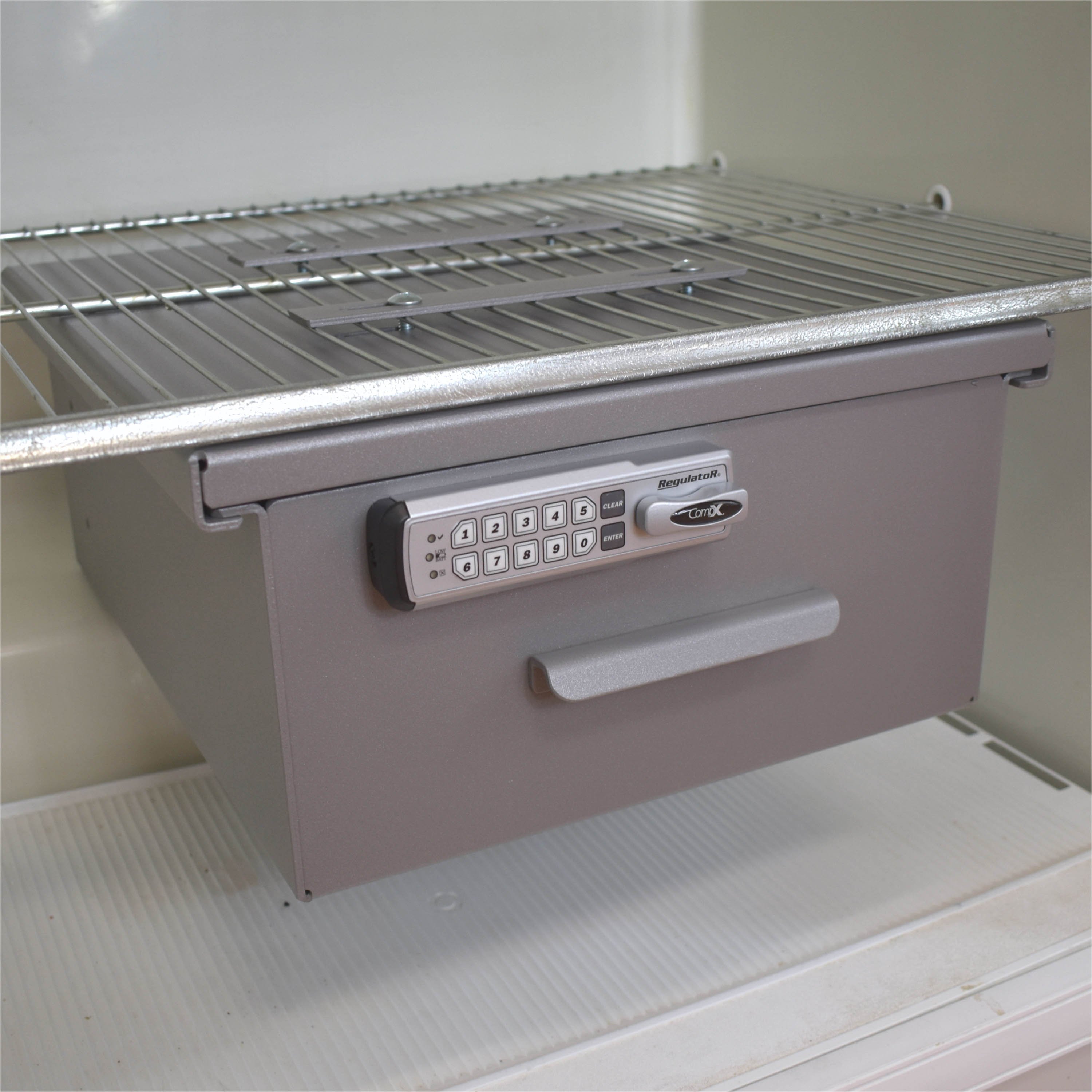 Omni Large Aluminum Refrigerator Lock Box with ELock