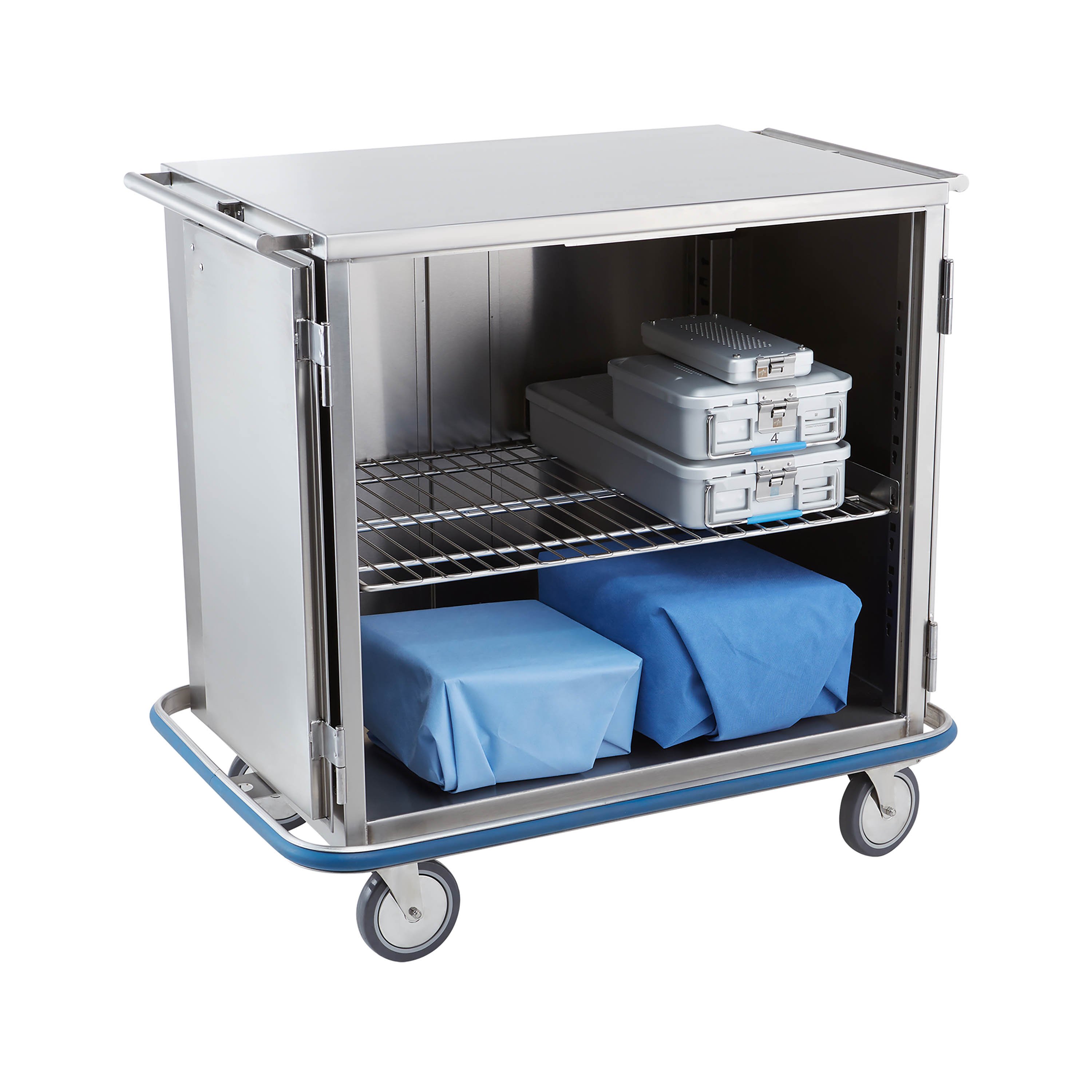 Blickman 2293332000 CCC219 Multi Purpose Case Cart Double Solid Doors