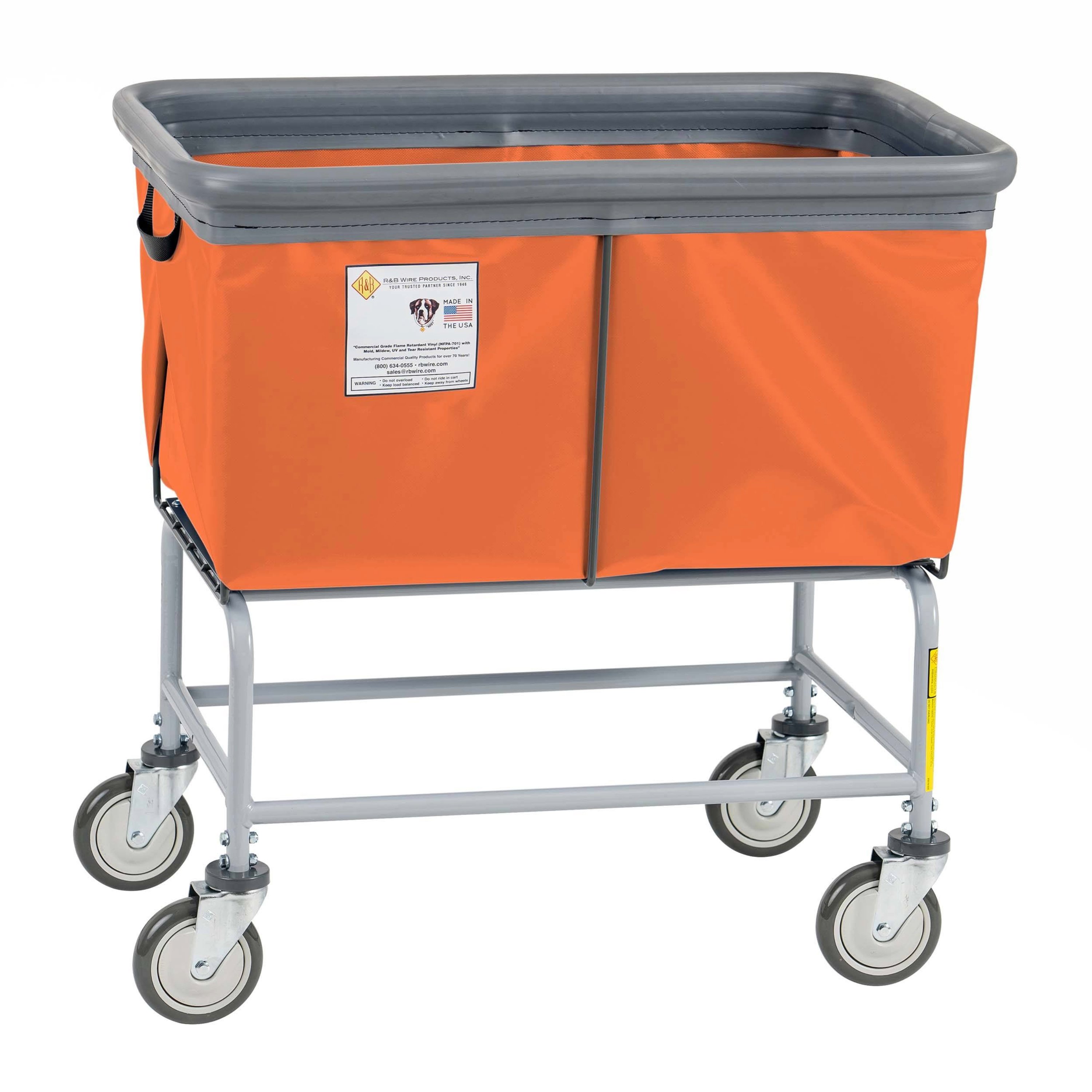 R&B Wire 464SOB Elevated Vinyl Basket Truck with Bumper, 4 Bushel