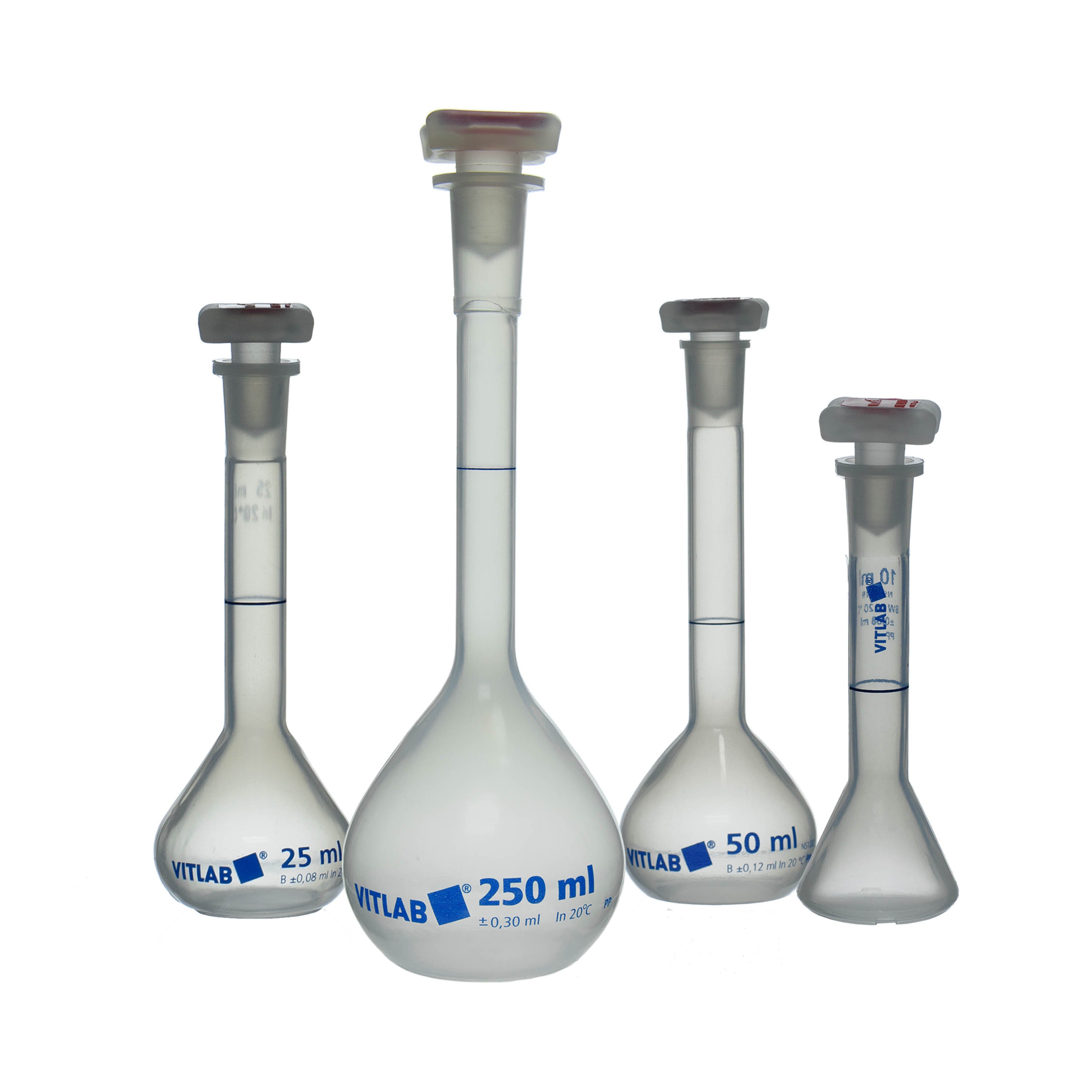 BrandTech Class B PMP Volumetric Flask with Polypropylene NS