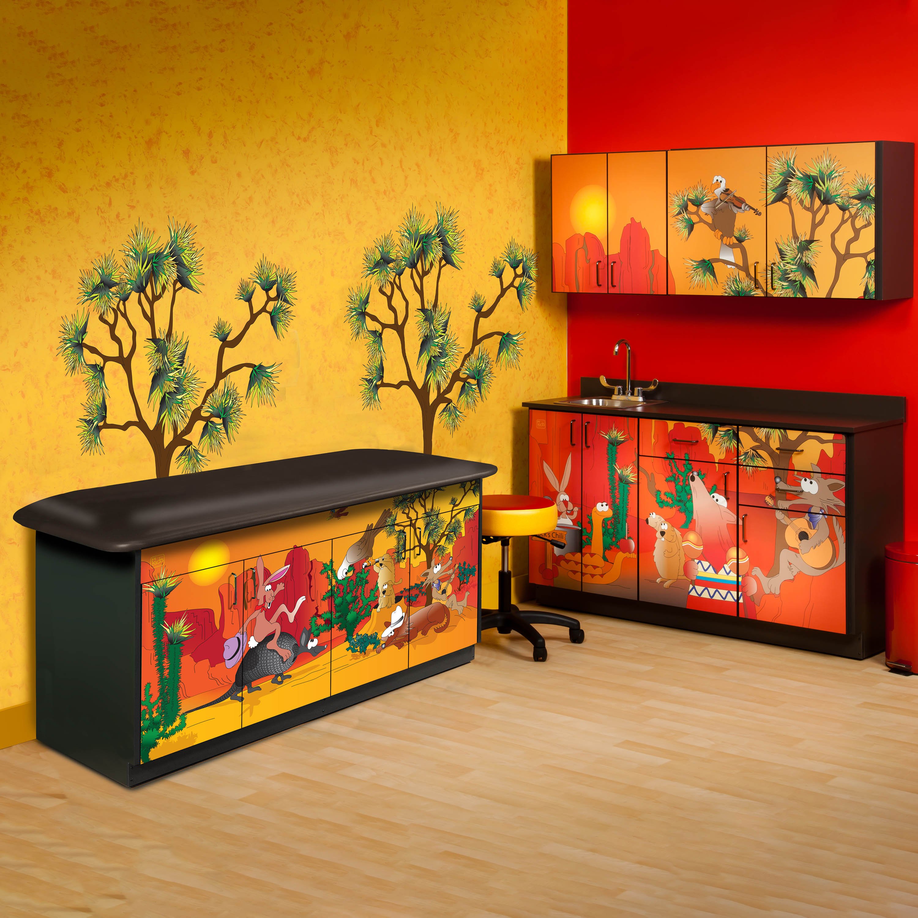 Clinton 7952X Southwestfest Pediatric Treatment Table &