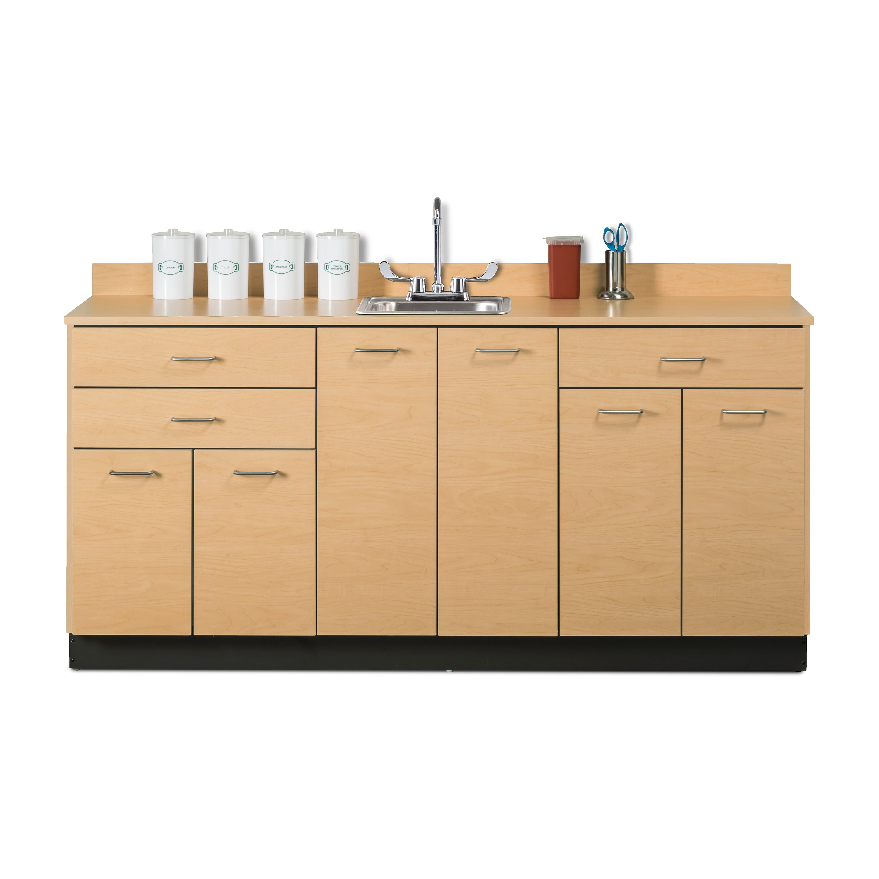 Clinton Industries 8072 Base Cabinet With 6 Doors 3 Drawers
