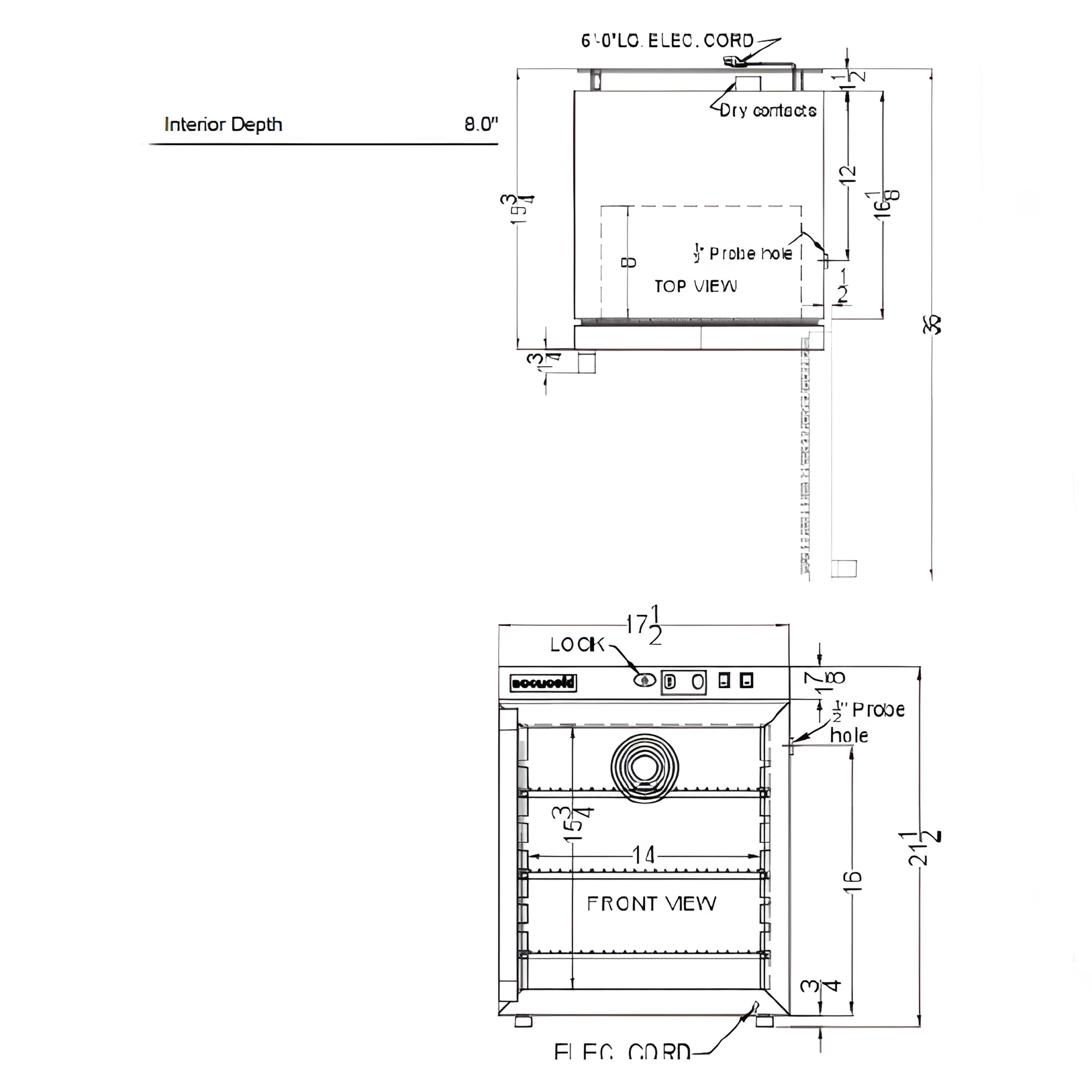 Accucold ARG1PV456 Vaccine Refrigerator NSF/ANSI 456 Certified