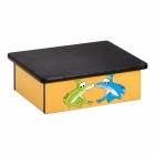 Clinton Pediatric Laminate Step Stool - Rainforest Tree Frogs Graphic on Yellow