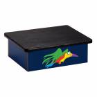 Clinton Pediatric Laminate Step Stool - Rainforest Parrot Graphic on Blue