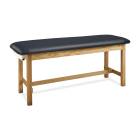 Clinton 100-E Classic Express Treatment Table with Flat Top - Black (Paper Roll is Not Included)
