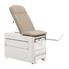 Brewer 1001A-21 Access® 1000 Medical Exam Table with Pneumatic Backrest, Stirrups, Pelvic Tilt, Drawer Warmer and 120V Power Outlet - Clamshell