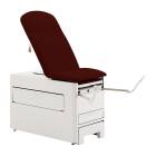 Brewer 1001A-NR-27 Access® 1000 Medical Exam Table with Pneumatic Backrest, Stirrups, Pelvic Tilt and Drawer Warmer - Cabernet