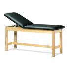 Clinton Model 1010 ETA Classic Series Treatment Table H-Brace Hardwood Legs & Adjustable Backrest