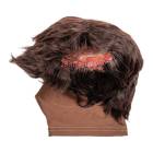 STOPS Medical 1025981 Lacerated Scalp Hood with Hair - Dark Skin Tone