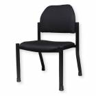 Blickman Model 1120 Polyester Fabric Waiting Room Chair without Arms - Raven Black
