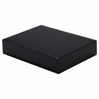 Domico Med-Device 114-SCB Rectangle ScanCoat Black Foam Positioner -  2"H x 7 1/2"W x 9 1/2"L