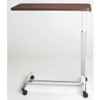 Novum Medical Model 125 Economy Overbed Table - Melamine Laminate Top without Vanity - Spring Assisted Lift Mechanism