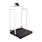 250-10-2 Series Rice Lake Bariatric Scale with Integrated Handrail - 1000 lbs Capacity, Right Angle View