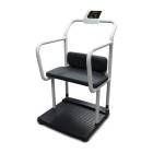 250-10-4 Series Rice Lake Bariatric Scale with Integrated Seat and Handrail, Left Angle View