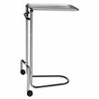 Blickman Model 1510 Chrome Double-Post Mayo Stand with Stainless Steel Tray