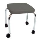 CanDo® 16-1602 Square Top Stool with 2" Hooded Carpet Casters, Gray