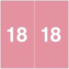 2018 Year Labels - Ames Compatible - Size 1 7/8"H x 1 7/8"W