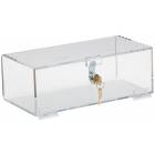 Refrigerator Lock Box - Clear Acrylic - 4.25" H x 12" W x 6" D