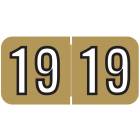2019 Year Labels - Barkley Compatible - Size 3/4" H x 1 1/2" W