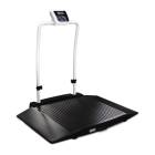Rice Lake 204404 Dual-Ramp Veterinary Scale with Integrated Handrail, Right Angle View