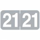 2021 Year Labels - Ames Compatible - Size 3/4" H x 1 1/2" W