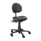 Brewer 21435B Millennium Backrest Task Chair without Arm Rests - Black Satin Upholstery