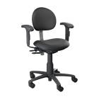 Brewer 21435BA Millennium Backrest Task Chair with Arm Rests - Blue Fog Upholstery