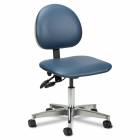 Clinton Model 2175W 5-Leg Pneumatic Contour Seat Office Chair With 24" Cast Aluminum Base