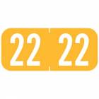 2022 Year Labels - Tab 1287 Compatible - Size 1/2" H x 1 1/8" W