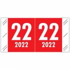 2022 Year Labels - Col'R'Tab Compatible - Size 3/4" H x 1 1/2" W