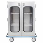Blickman Stainless Steel Ultra Space Saver Case Cart Model CCC5-19G - Double Glass Doors