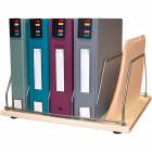OmniMed 264003-5 Table Top Binder and Chart Storage Rack - 5 Capacity (contents not included)