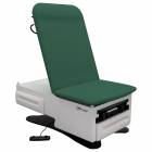 Model 3002 FusionONE Power Hi-Lo Manual Back Exam Chair with Foot Control & Stirrups - Deep Forest