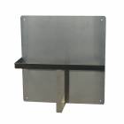 OmniMed 303013 Single Stainless Steel Bariatric Bedpan Rack