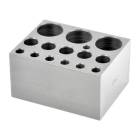 OHAUS 30400156 Single Combination Module Block for HB Series Dry Block Heaters and Incubating Cooling Orbital Shaker - 6 x 6 mm, 5 x 12/13 mm, and 3 x 25 mm Test Tubes