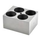 OHAUS 30400167 Single Module Block for HB Series Dry Block Heaters - 4 x 35 mm Test Tubes