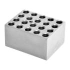 OHAUS 30400191 Single Module Block for HB Series Dry Block Heaters and Incubating Cooling Orbital Shaker - 20 x 2 mL Eppendorf™ Microcentrifuge Tubes